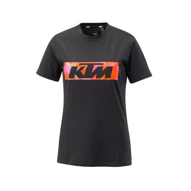 Ženska majica kratkih rukava KTM Camo Tee crna rasprodaja