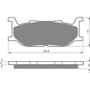 Brzdové destičky GOLDFREN S3