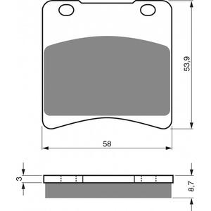 Brzdové destičky GOLDFREN S3