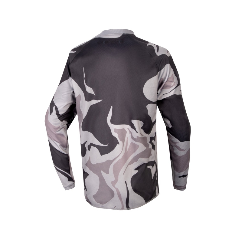 Alpinestars Racer Tactical 2024 dječja motocross majica Chestnut Camo-Fluo žuto-crna