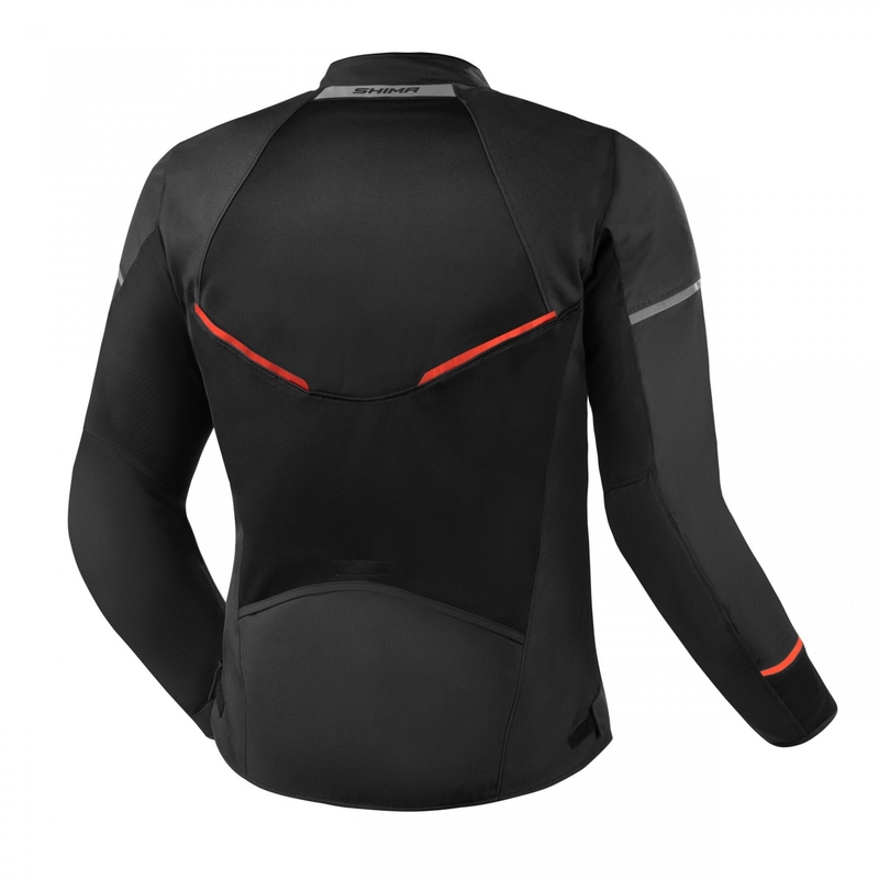 Motociklistička jakna Shima X-MESH 2.0 crno-crvena