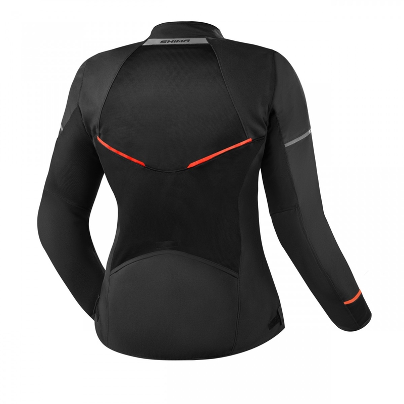 Ženska motoristička jakna Shima X-MESH 2.0 crno-crvena