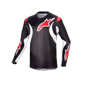 Dječja motokros majica Alpinestars Racer Lucent 2024 crno-bijelo-crvena