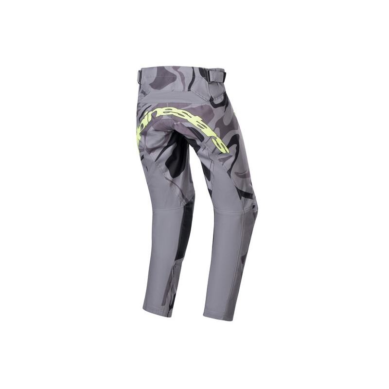 Alpinestars Racer Tactical 2024 dječje motocross hlače sive Camo-Fluo žuto-crne