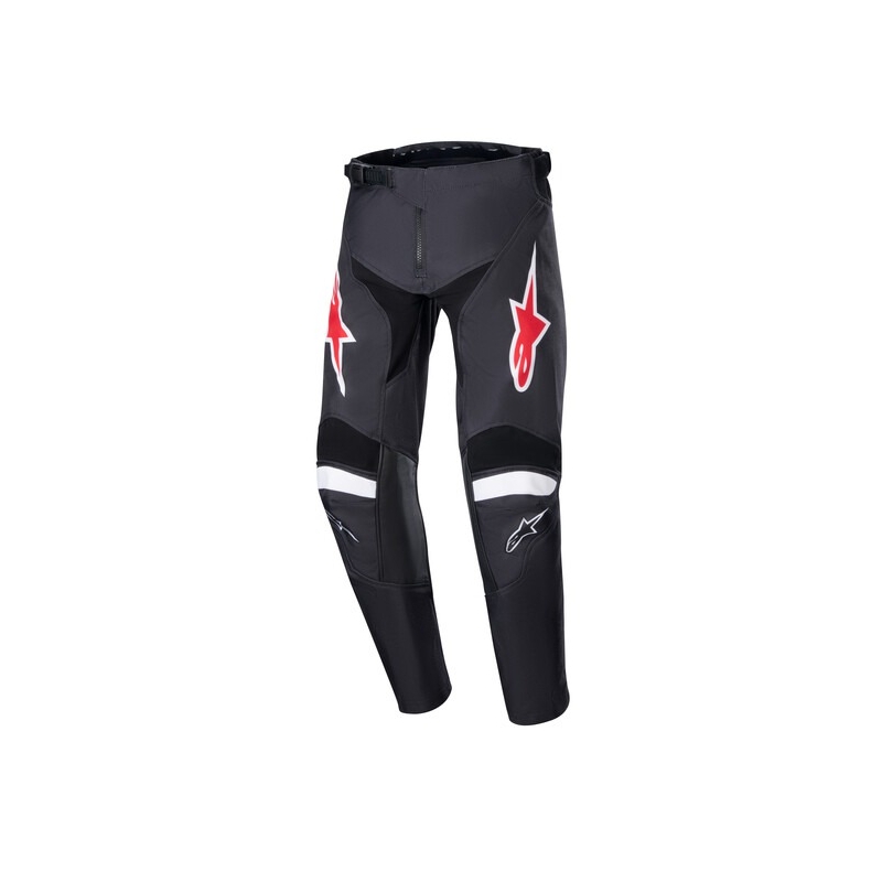 Dječje motocross hlače Alpinestars Racer Lucent crno-bijelo-crvene