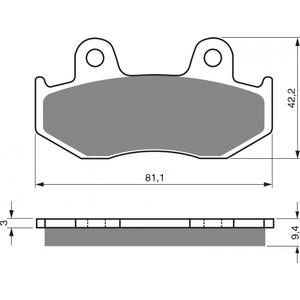 Brzdové destičky GOLDFREN AD