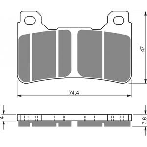 Brzdové destičky GOLDFREN S3