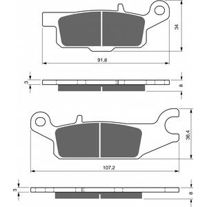 Brzdové destičky GOLDFREN S3