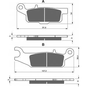 Brzdové destičky GOLDFREN K5