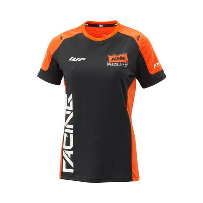 Ženska majica kratkih rukava KTM Team, crno-narančasta