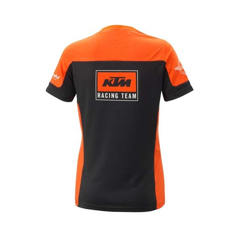 Ženska majica kratkih rukava KTM Team, crno-narančasta