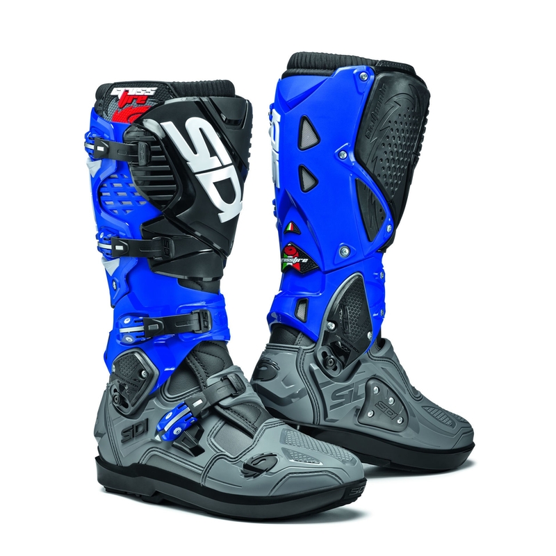 Motorističke čizme SIDI CROSSFIRE 3 SRS sivo-plavo-crne