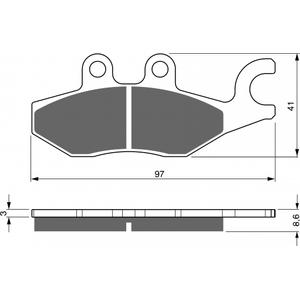 Brzdové destičky GOLDFREN AD