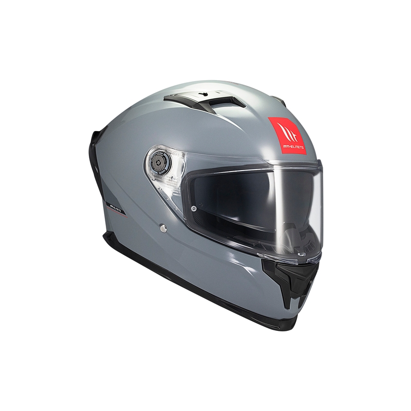 Motociklistička kaciga koja pokriva cijelo lice MT BRAKER SV SOLID A12 siva