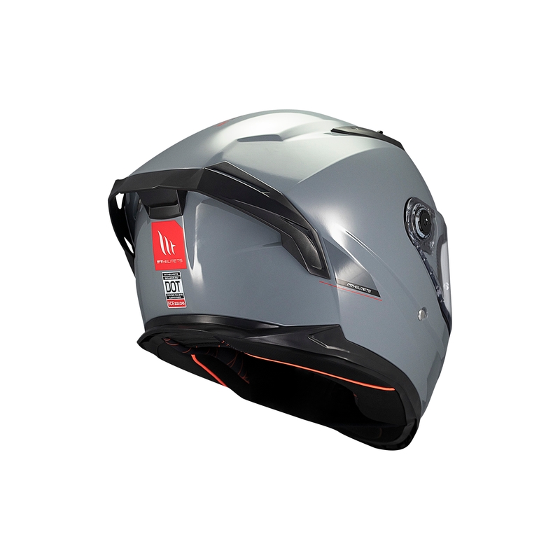 Motociklistička kaciga koja pokriva cijelo lice MT BRAKER SV SOLID A12 siva