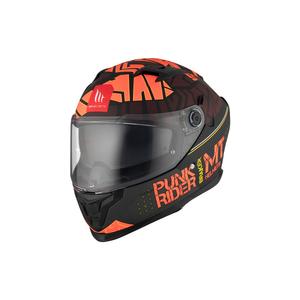 Integrální helma na motorku MT BRAKER SV PUNK RIDER B5 červeno-černá