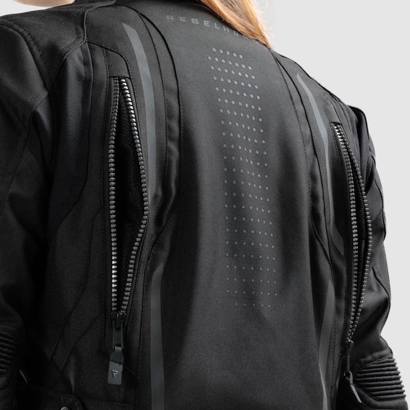 Ženska motoristička jakna Rebelhorn Hiker IV crna