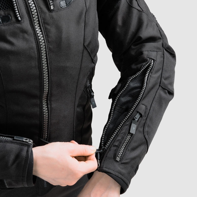 Ženska motoristička jakna Rebelhorn Hiker IV crna