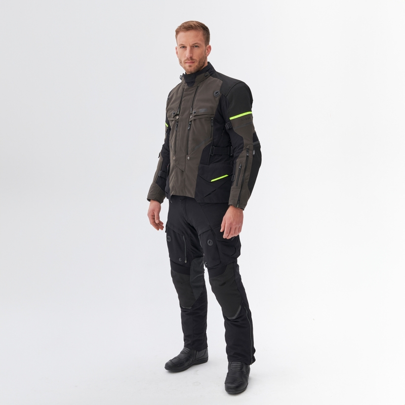 Motociklistička jakna Rebelhorn Range antracit-crna-fluo žuta