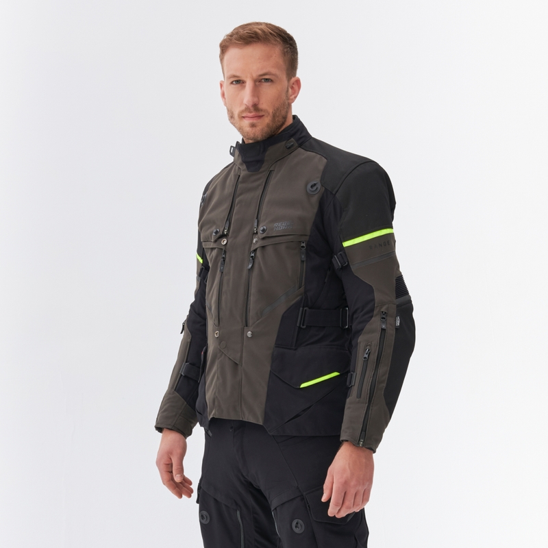 Motociklistička jakna Rebelhorn Range antracit-crna-fluo žuta