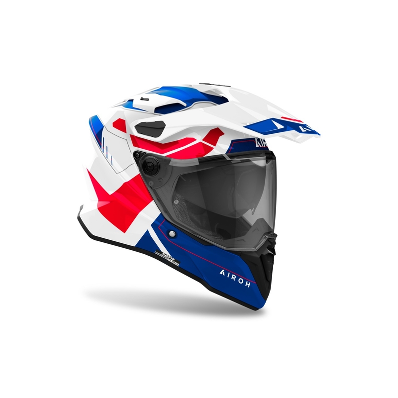 Enduro kaciga Airoh Commander 2 Reveal sjajna plavo-crvena