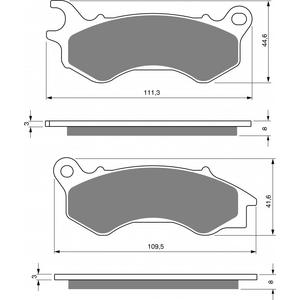 Brzdové destičky GOLDFREN AD
