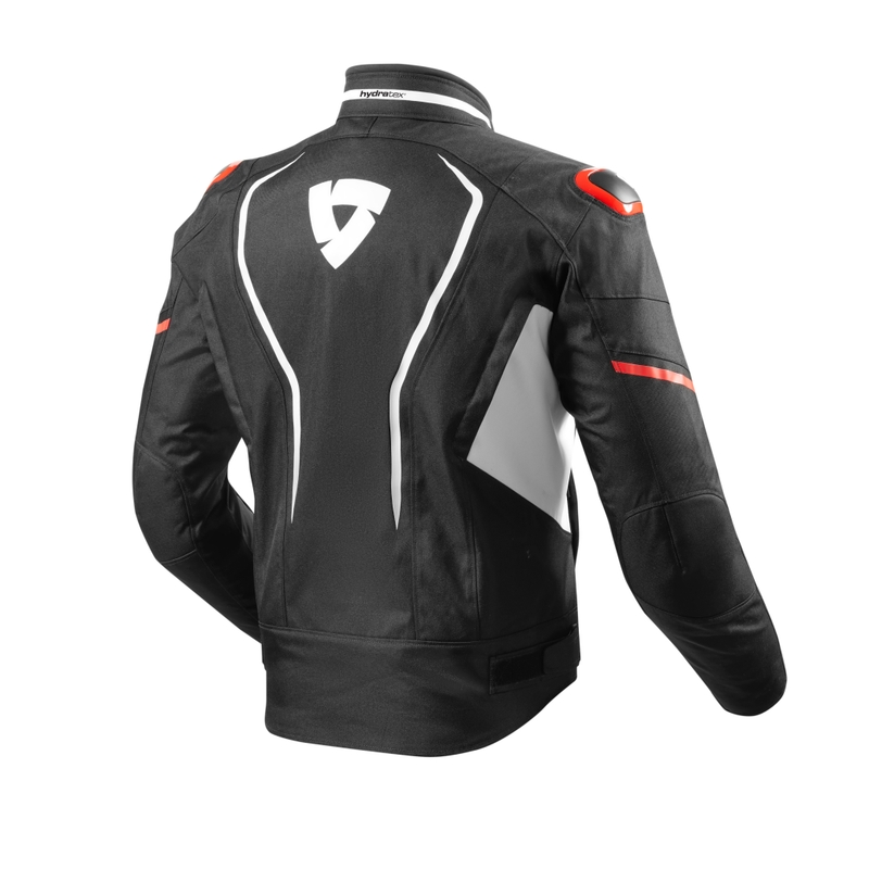 Motociklistička jakna Revit Vertex H2O crno-crvena rasprodaja