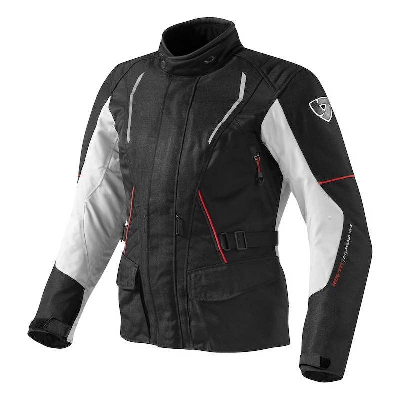 Ženska motoristička jakna Revit Monroe crno-srebrna