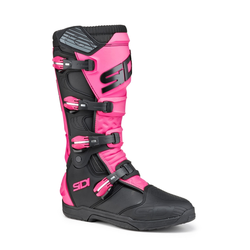 Ženske motorističke čizme SIDI X POWER SC LEI crno-roze