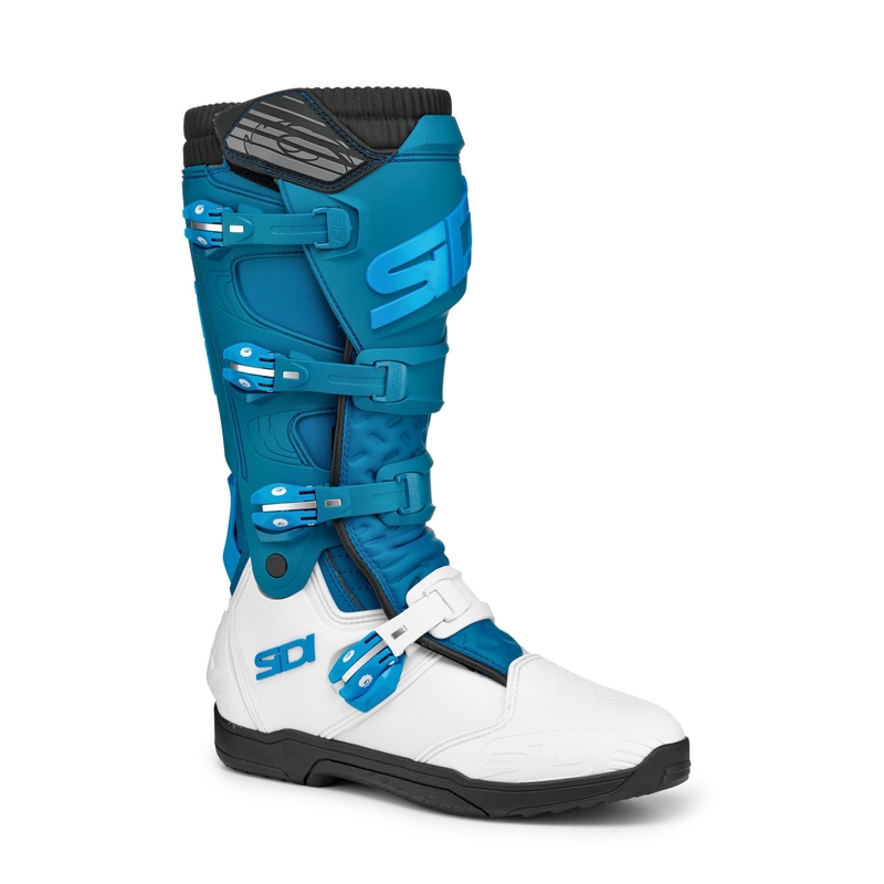 Ženske motociklističke cipele SIDI X POWER SC LEI bijelo-plave