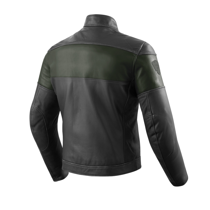 Revit Nova Vintage motoristička jakna crno-tamno zelena