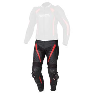 Muških moto hlača RSA Imola crno-crvena rasprodaja