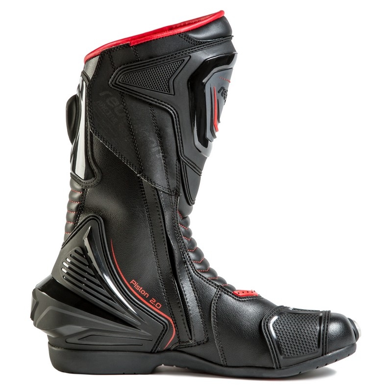 Motorističke čizme Rebelhorn Piston II CE crno-fluo crvene rasprodaja