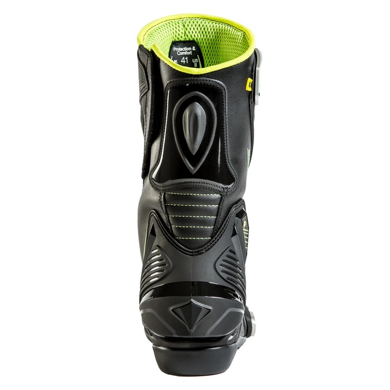 Motorističke čizme Rebelhorn Piston II CE Black-Fluo Yellow rasprodaja