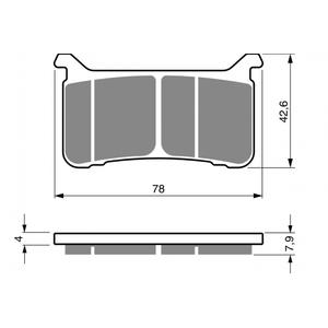 Brzdové destičky GOLDFREN S33 STREET FRONT