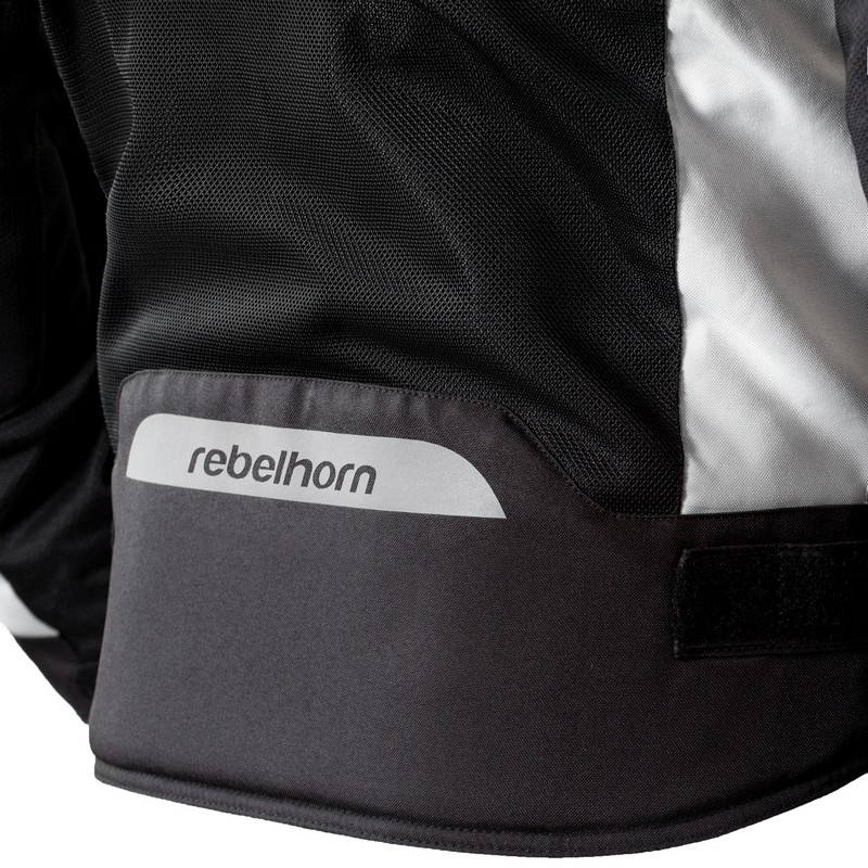 Motociklistička jakna Rebelhorn Hiflow III srebrno-crna