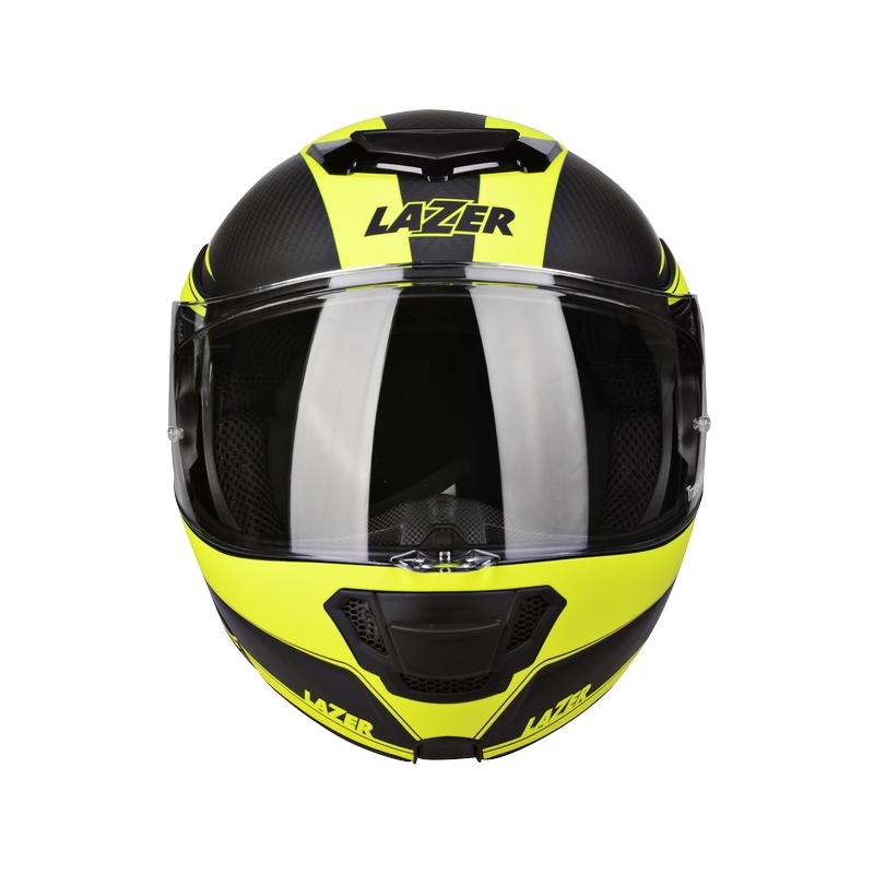 Přilba Lazer Monaco Evo - 2.0 Pure Carbon černo-fluo žlutá