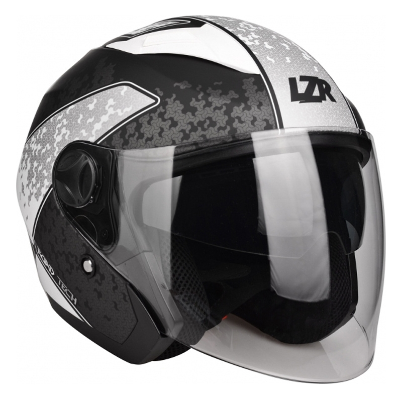 Lazer JH-1 Road Tech kaciga s otvorenim licem Black White Matte rasprodaja