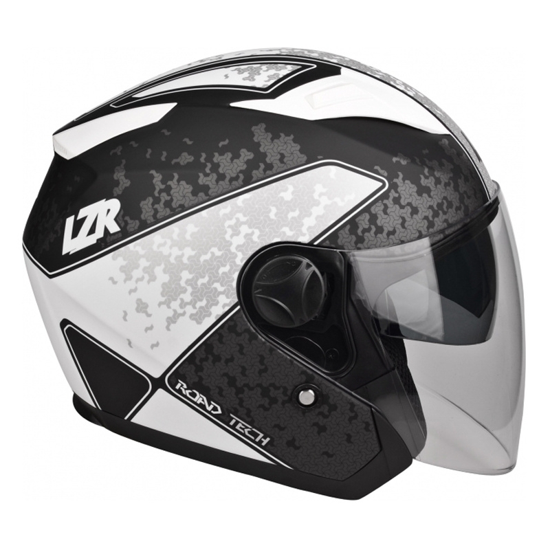 Lazer JH-1 Road Tech kaciga s otvorenim licem Black White Matte rasprodaja