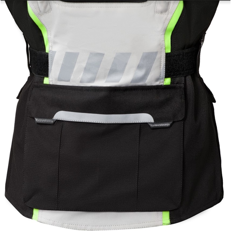 Ženske moto jakne Rebelhorn Hiker II crno-sivo-fluo žute boje rasprodaja