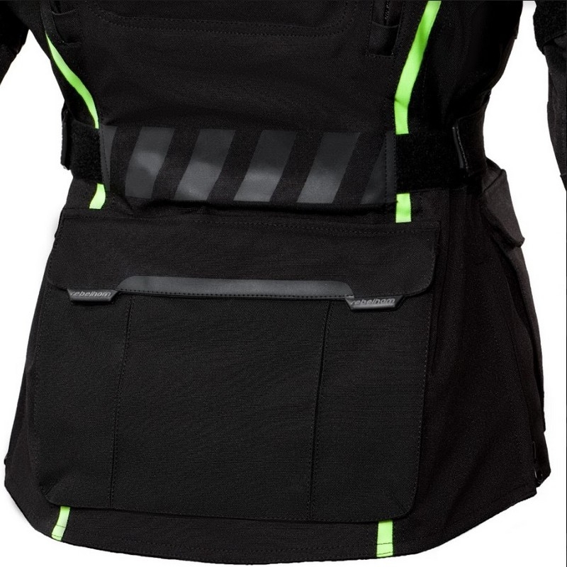 Ženska moto jakna Rebelhorn Hiker II Black-Fluo Yellow rasprodaja