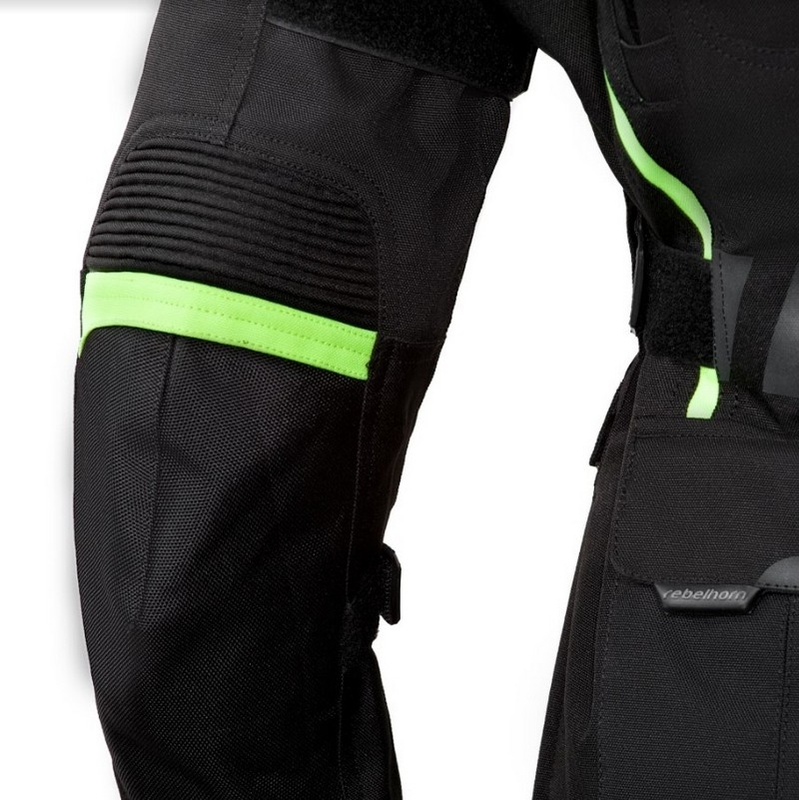 Ženska moto jakna Rebelhorn Hiker II Black-Fluo Yellow rasprodaja