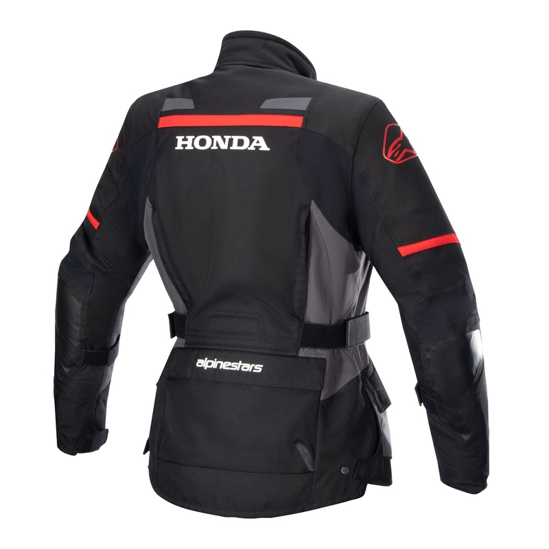 Ženska motociklistička jakna Alpinestars Stella Andes Drystar Honda, crno-siva