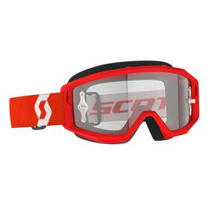 Naočale za motocross SCOTT PRIMAL CLEAR crveno-bijele
