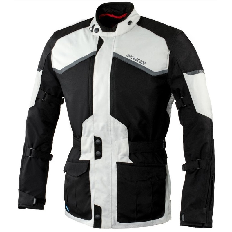 Motociklistička jakna Ozone Explorer II sivo-crna