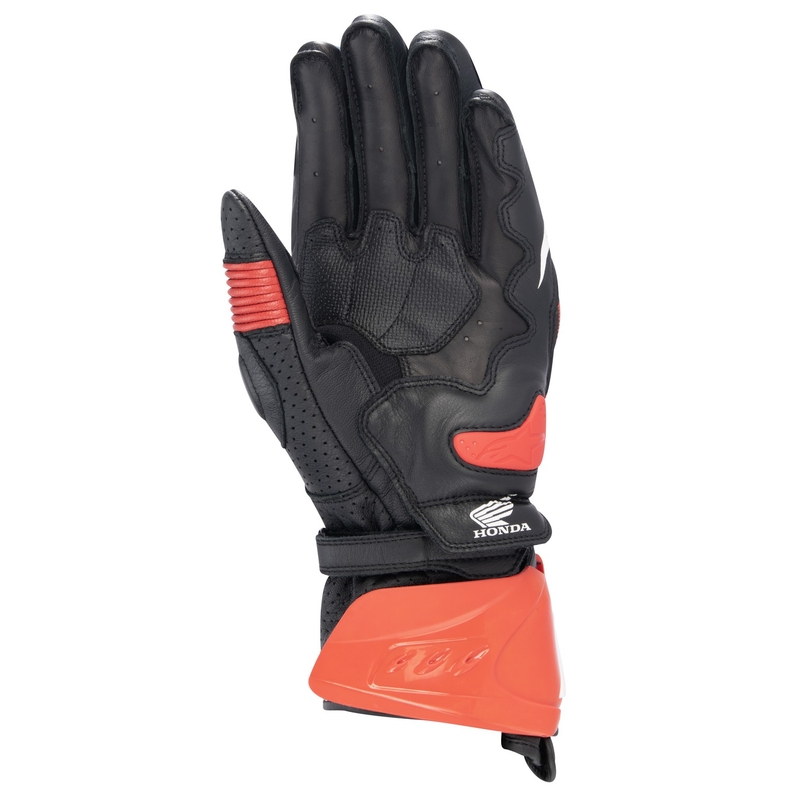 Alpinestars GP PRO R 3 Honda motociklističke rukavice crno-crvene fluo-plavo-bijele
