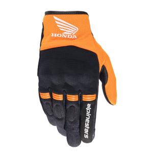 Motorističke rukavice Alpinestars Copper Honda kolekcija 2024 crno-narančaste