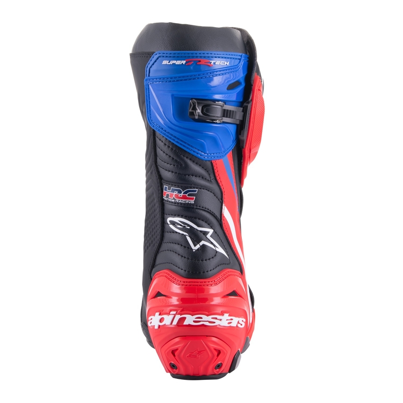 Alpinestars Supertech R Honda motociklističke čizme crno-crvene fluo-plavo-bijele