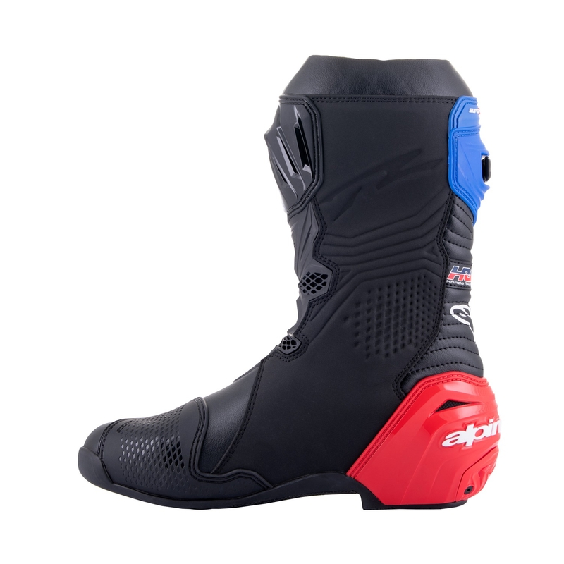 Alpinestars Supertech R Honda motociklističke čizme crno-crvene fluo-plavo-bijele