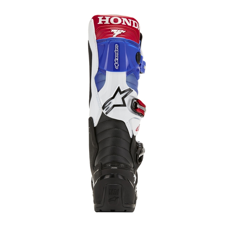 Alpinestars Tech 7 Enduro Drystar Honda motociklističke čizme crno-plavo-bijelo-crvene